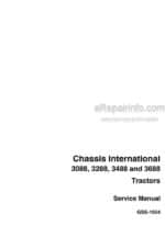 Photo 4 - Case International Chassis 3088 3288 3488 3688 Service Manual Tractors GSS1504R0