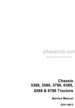 Photo 4 - Case Chassis 3388 3588 3788 6388 6588 6788 Service Manual Tractors GSS14902