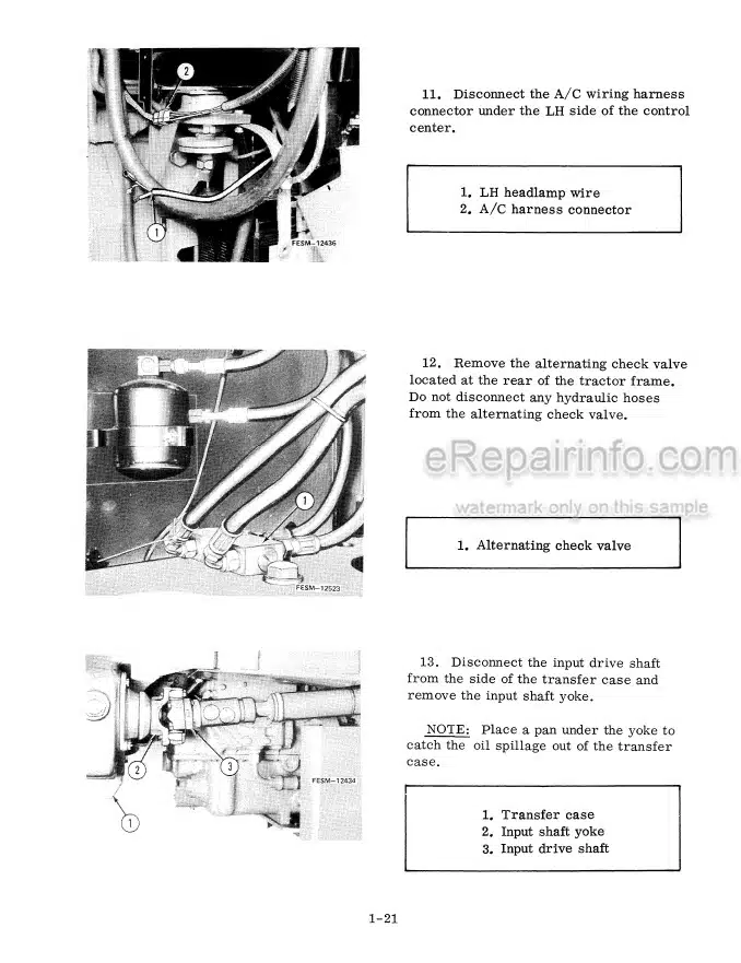 Photo 1 - Case Chassis 3388 3588 3788 6388 6588 6788 Service Manual Tractors GSS14902