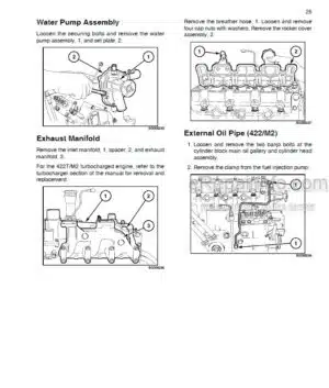 Photo 11 - Case 422M2 442TM2 Service Manual Engine 6-79550NA