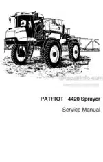 Photo 4 - Case 4420 Master Patriot Service Manual Sprayer 84190696