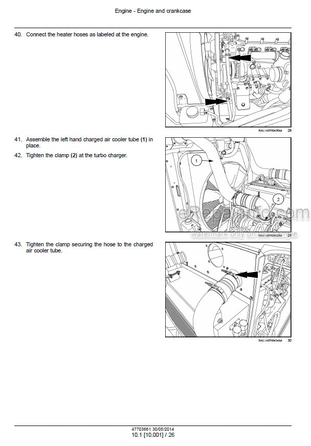 Photo 1 - Case 4440 Patriot Tier 4B Final Service Manual Sprayer 47703661