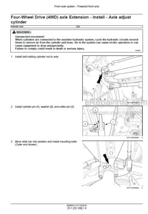 Photo 5 - Case 4440 Patriot Tier 4B Final Service Manual Sprayer 48068912