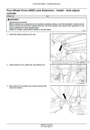 Photo 8 - Case 250 280 310 340 Magnum Rowtrac PST Service Manual Tractor 47748114