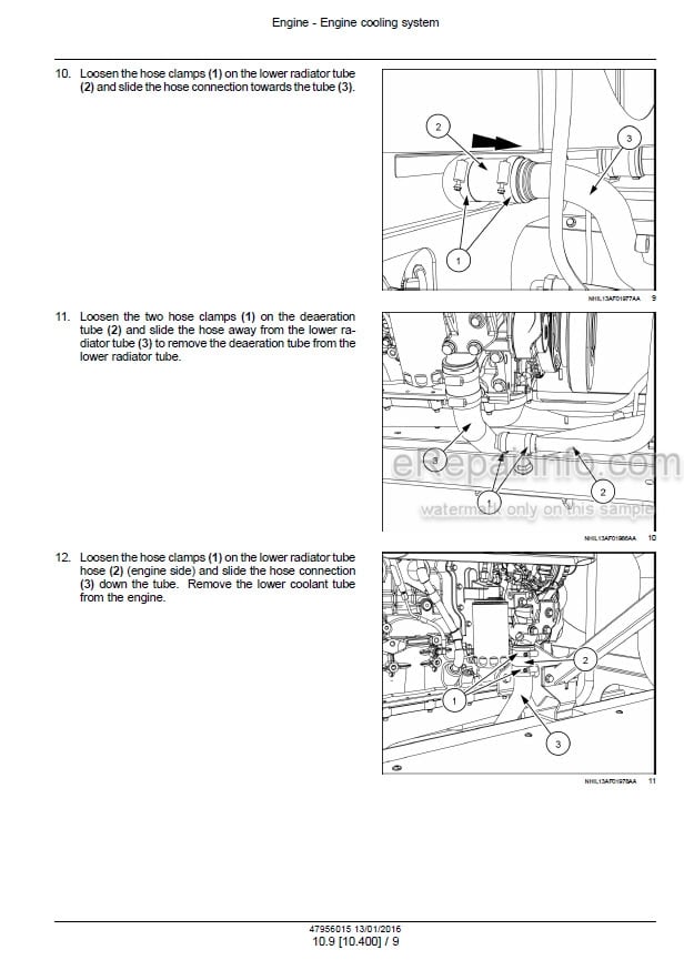 Photo 1 - Case 5140 6140 7140 Axial Flow Stage IV Service Manual Combine 47956015