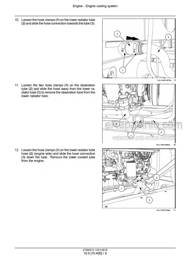 Photo 1 - Case 5140 6140 7140 Axial Flow Stage IV Service Manual Combine 47956015