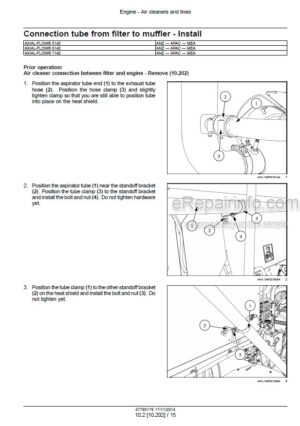 Photo 3 - Case 5140 6140 7140 Axial Flow Tier 2 Service Manual Combine 47795176