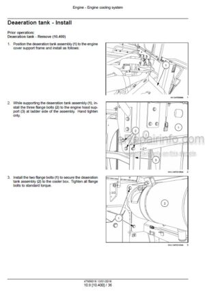 Photo 9 - Case 5140 6140 7140 Axial Flow Tier 2 Service Manual Combine 47956016