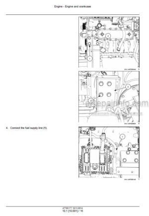 Photo 8 - Case FHX300 Service Manual Forage Harvester 86621785