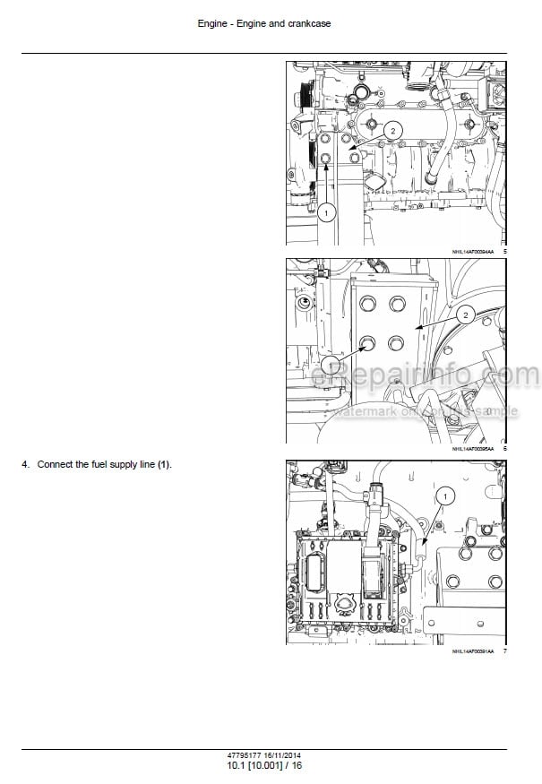 Photo 1 - Case 5140 6140 7140 Axial Flow Tier 4B Final Service Manual Combine 47795177