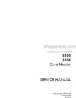 Photo 5 - Case 5505 5506 Service Manual Corn Header 47711576