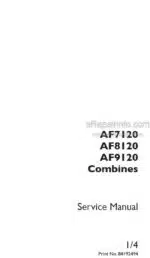 Photo 5 - Case 7120 8120 9120 Axial Flow Service Manual Combine 84192494