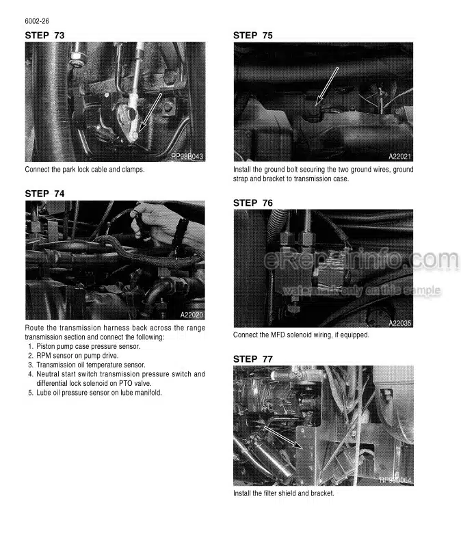 Photo 1 - Case 7200 Pro 8900 Service Manual Tractor 7-67882R0