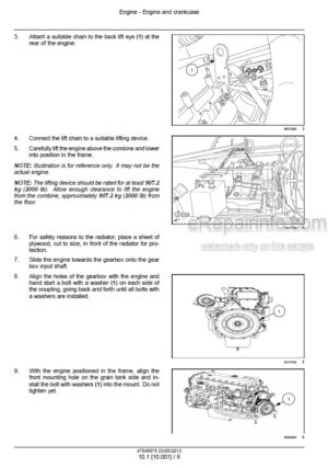 Photo 10 - Case 7230 8230 9230 Axial Flow Service Manual Combine
