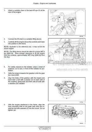 Photo 4 - Case 7230 8230 9230 Axial Flow Service Manual Combine