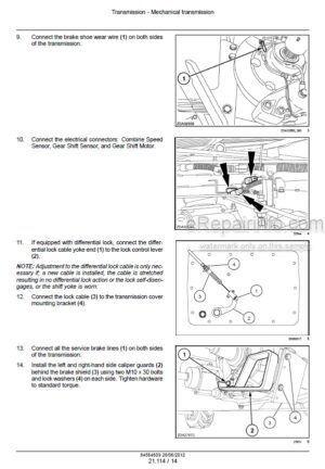 Photo 9 - Case 7230 8230 9230 Axial Flow Tier 4 Service Manual Combine 84564609