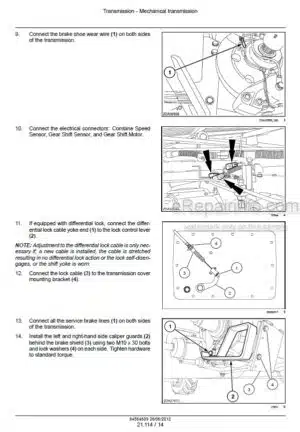 Photo 7 - Case 7250 8250 9250 Axial Flow Tier 4B Final Service Manual Combine 51586252