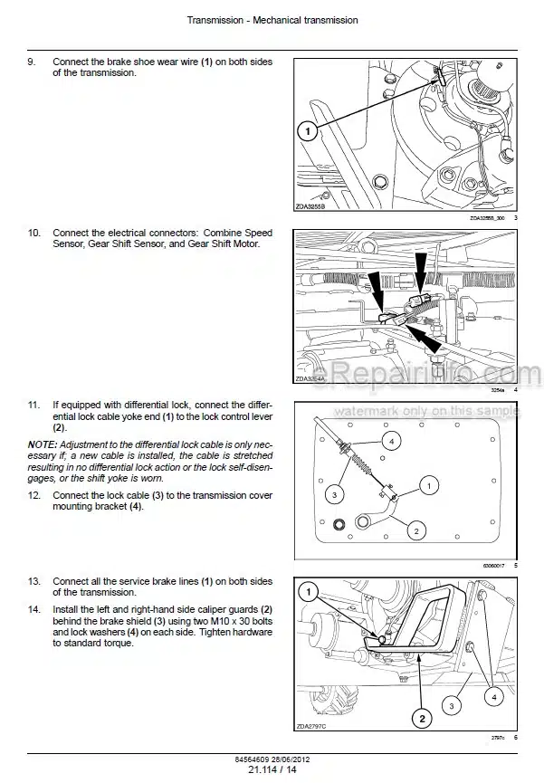 Photo 1 - Case 7230 8230 9230 Axial Flow Tier 4 Service Manual Combine 84564609