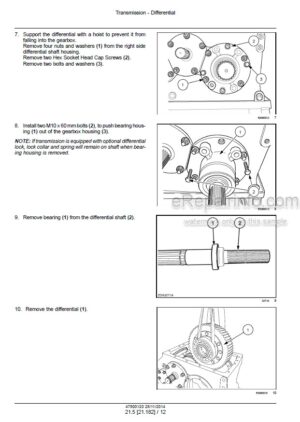 Photo 11 - Case 7240 8240 9240 Axial Flow Tier 2 Service Manual Combine 47800120