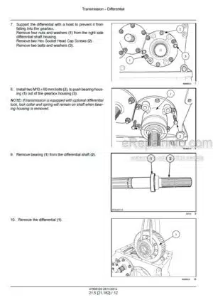 Photo 3 - Case 7240 8240 9240 Axial Flow Tier 2 Service Manual Combine 47800120