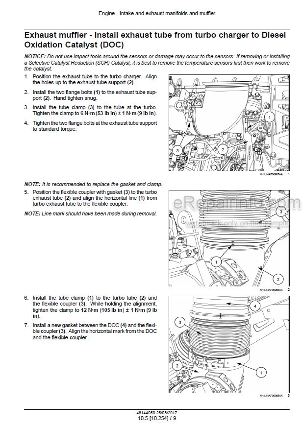Photo 1 - Case 7240 8240 9240 Axial Flow Tier 4B Final Service Manual Combine 48144050