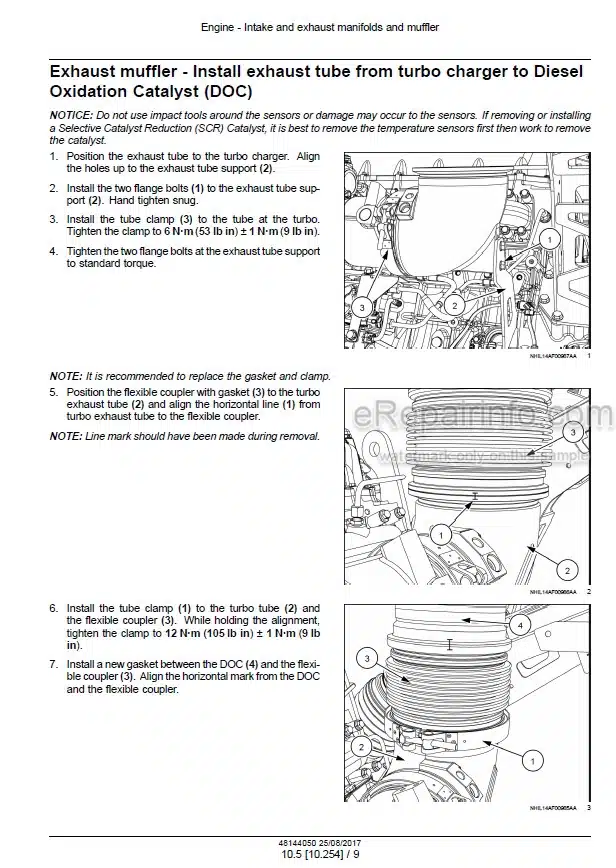 Photo 1 - Case 7240 8240 9240 Axial Flow Tier 4B Final Service Manual Combine 48144050