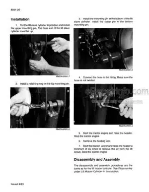 Photo 3 - Case 8309 8312 Service Manual Rotary Mower Conditioner 8-95591R0