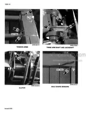 Photo 4 - Case 8465 8455 8460 Service Manual Round Baler 8-95585R0