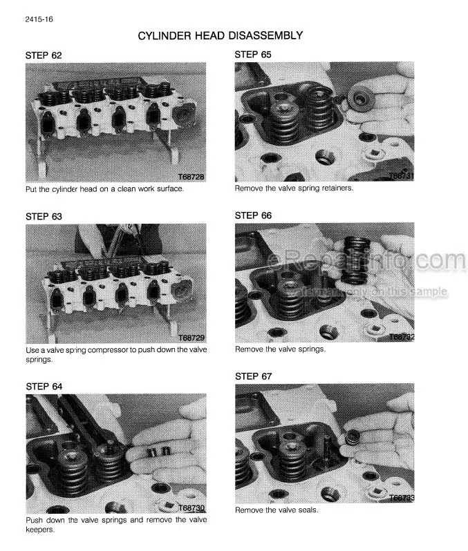 Photo 1 - Case 8820 8830 Service Manual Windrower Tractor 8-98061R0