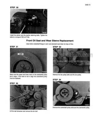 Photo 8 - Case 5130 6130 7130 Axial Flow Service Manual Combine 47506838