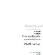Photo 5 - Case A8000 A8800 Service Manual Sugar Cane Harvester 48063380