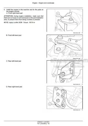 Photo 6 - Case A8800MR Service Manual Sugar Cane Harvester 47905437