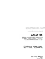 Photo 4 - Case A8800MR Service Manual Sugar Cane Harvester 48063439