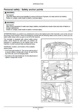 Photo 7 - Case A8810DA Service Manual Sugar Cane Harvester 48114624