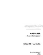 Photo 4 - Case A8810MR Service Manual Cane Harvester 48063631