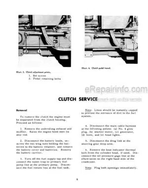 Photo 4 - Case B275 Service Manual Tractor