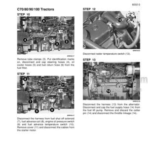Photo 7 - Case CX50 CX60 CX70 CX80 CX90 CX100 Service Manual Tractor 7-71427R0