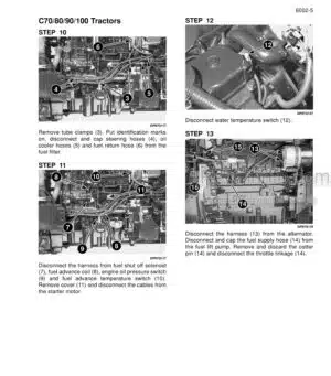 Photo 4 - Case C50 C60 C70 C80 C90 C100 Service Manual Tractor 7-70900R0