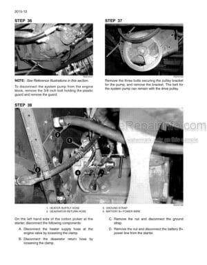 Photo 5 - Case CPX620 Service Manual Cotton Picker