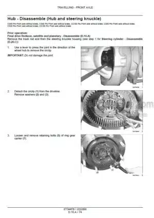 Photo 8 - Case Class III SPX Series Patriot Troubleshooting Manual Sprayer 87265690