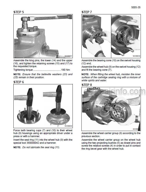 Photo 1 - Case CVX1135 CVX1145 CVX1155 CVX1170 CVX1190 CVX1195 Service Manual Tractor 6-52255