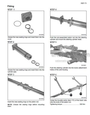 Photo 8 - Case 8860 8860HP 8870 8880 Service Manual Windrower Tractor 6-22450R0