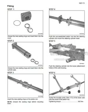 Photo 8 - Case 8860 8860HP 8870 8880 Service Manual Windrower Tractor 6-22450R0