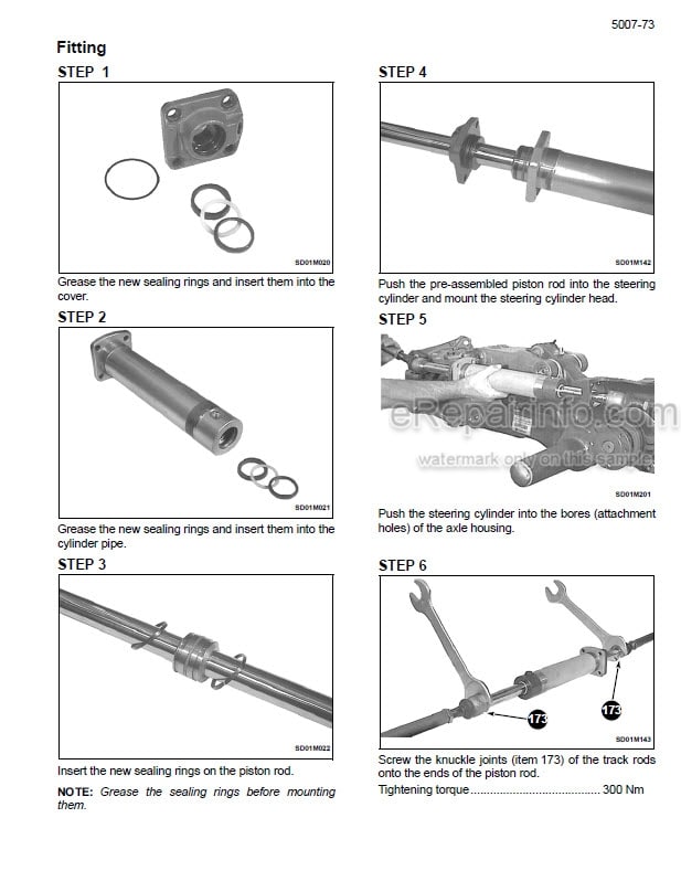Photo 1 - Case CVX1135 CVX1145 CVX1155 CVX1170 CVX1190 Service Manual Tractor 6-52252