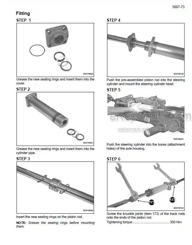 Photo 1 - Case CVX1135 CVX1145 CVX1155 CVX1170 CVX1190 Service Manual Tractor 6-52252