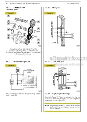 Photo 2 - Case Cursor F2CE9684 F3AE9684 Tier 3 Repair Manual Engine 87686520
