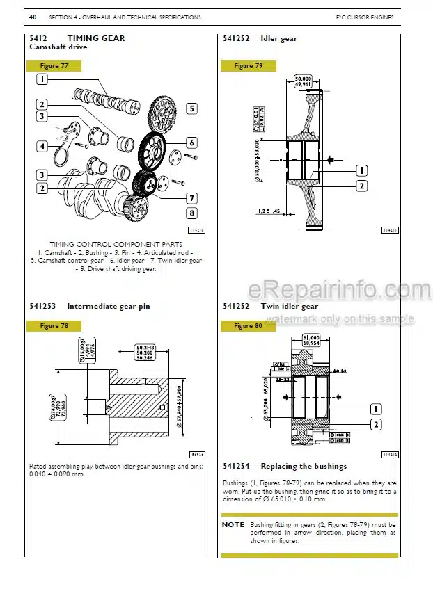Photo 1 - Case Cursor F2CE9684 F3AE9684 Tier 3 Repair Manual Engine 87686520