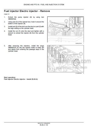 Photo 1 - Case Cursor F2CE9684 F3AE9684 Tier 3 Service Manual Engine 84314715
