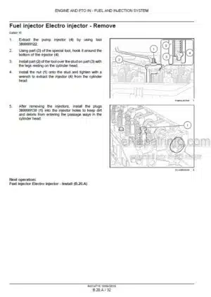 Photo 5 - Case Cursor F2CE9684 F3AE9684 Tier 3 Service Manual Engine 84314715