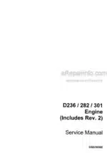 Photo 4 - Case D236 D282 D301 Service Manual Engine GSS1036E